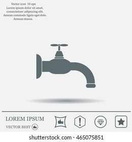 Water tap vector icon