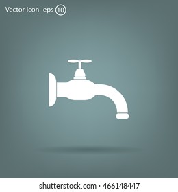 Water tap vector icon