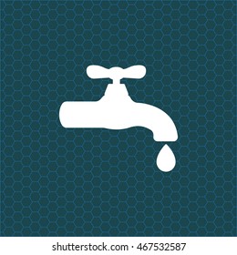 Water tap vector icon