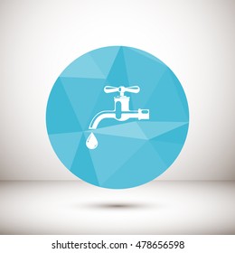 Water tap vector icon