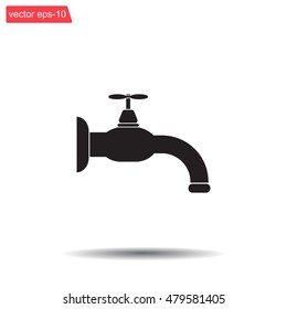 Water tap vector icon