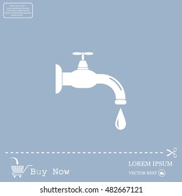 Water tap vector icon