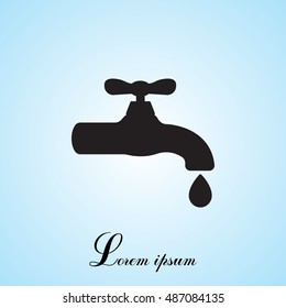 Water tap vector icon