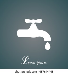 Water tap vector icon