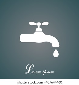 Water tap vector icon
