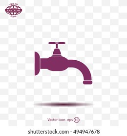 Water tap vector icon