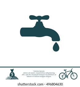 Water tap vector icon