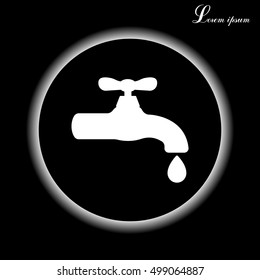 Water tap vector icon
