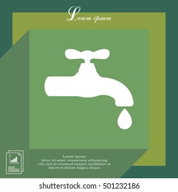 Water tap vector icon