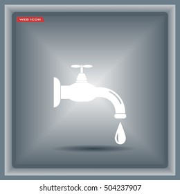 Water tap vector icon