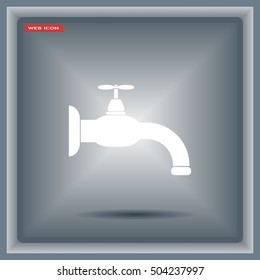 Water tap vector icon
