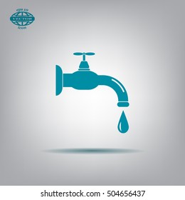 Water tap vector icon
