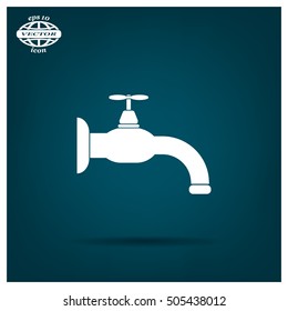 Water tap vector icon