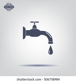 Water tap vector icon