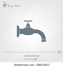 Water tap vector icon