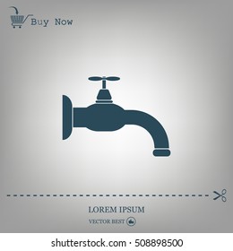 Water tap vector icon