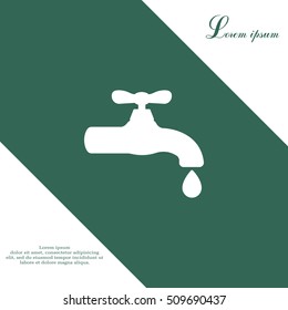 Water tap vector icon