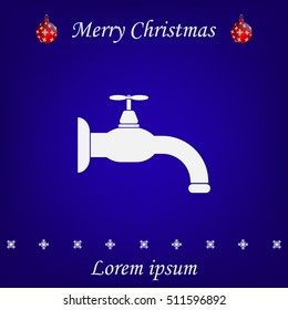 Water tap vector icon
