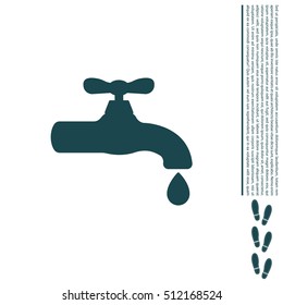 Water tap vector icon