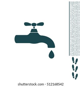 Water tap vector icon