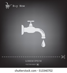 Water tap vector icon