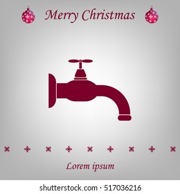 Water tap vector icon