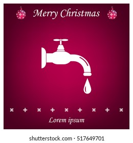Water tap vector icon