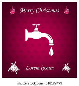 Water tap vector icon