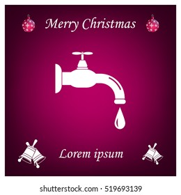 Water tap vector icon