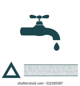 Water tap vector icon