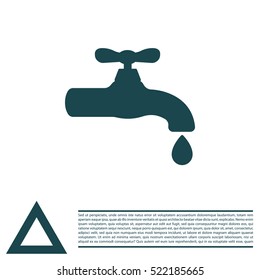 Water tap vector icon