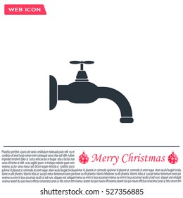 Water tap vector icon