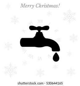 Water tap vector icon