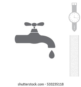 Water tap vector icon