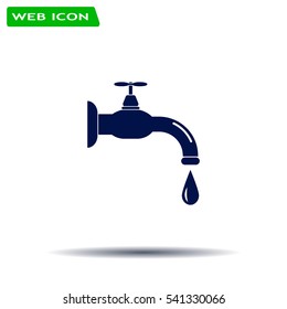 Water tap vector icon