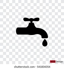 Water tap vector icon