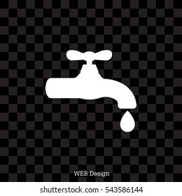 Water tap vector icon