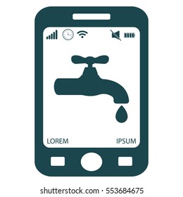 Water tap vector icon