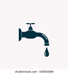 Water tap vector icon
