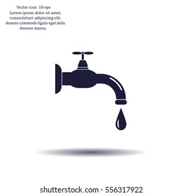 Water tap vector icon