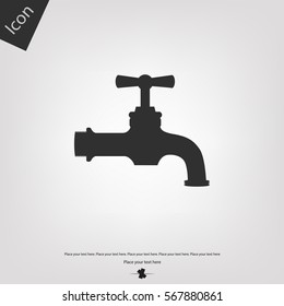 Water tap vector icon