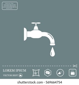 Water tap vector icon