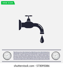 Water tap vector icon