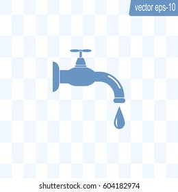 Water tap vector icon