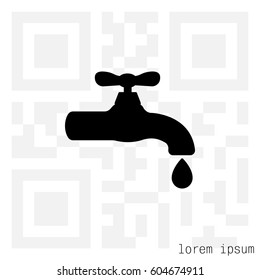 Water tap vector icon