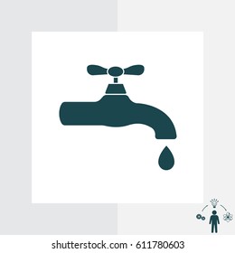 Water tap vector icon