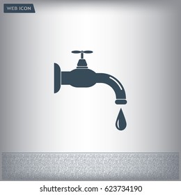 Water tap vector icon