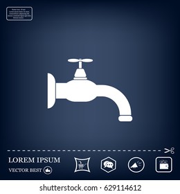 Water tap vector icon