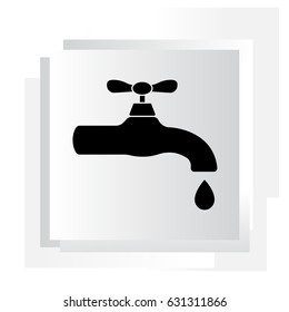 Water tap vector icon
