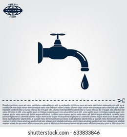 Water tap vector icon